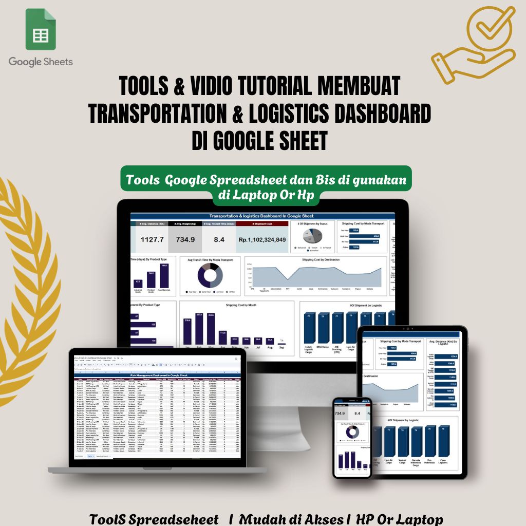 Tutorial Membuat Transportation & Logistics Dashboard di Google Sheet