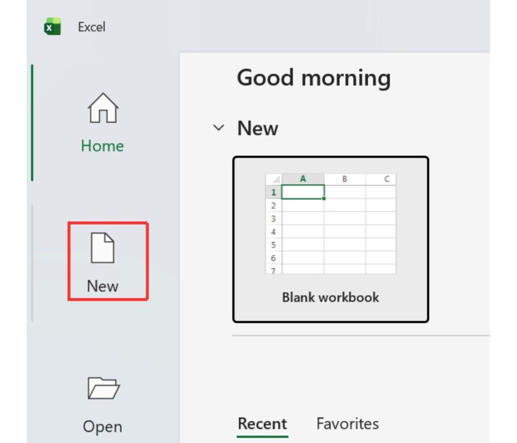 Cara Membuka Workbook Excel Baru
